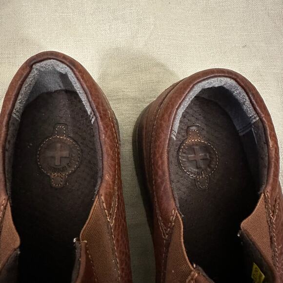 DR. MARTENS Tevin Loafers Cognac Pebbled Leather Slip On Preppy main image 4